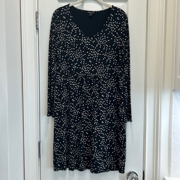 J Jill Wearever Soft Knit Print Dress Tunic for Work or to Wear Casually sz.XS - Picture 1 of 9